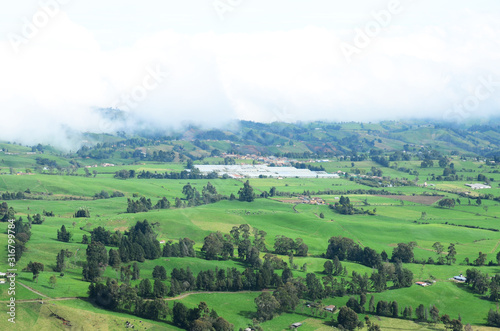 aerial photography  north of antioquia  milk zone of colombia