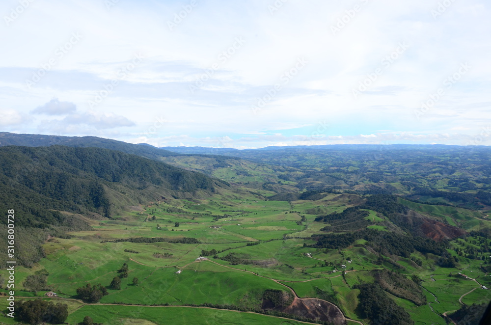 aerial photography, north of antioquia, milk zone of colombia