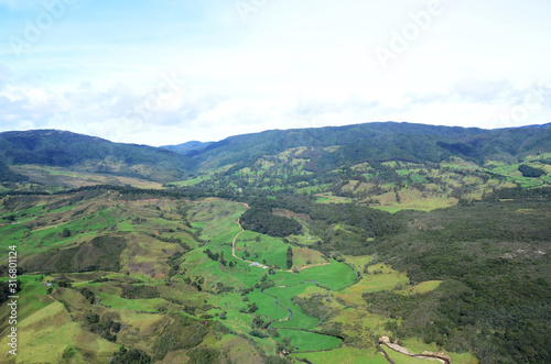 aerial photography, north of antioquia, milk zone of colombia