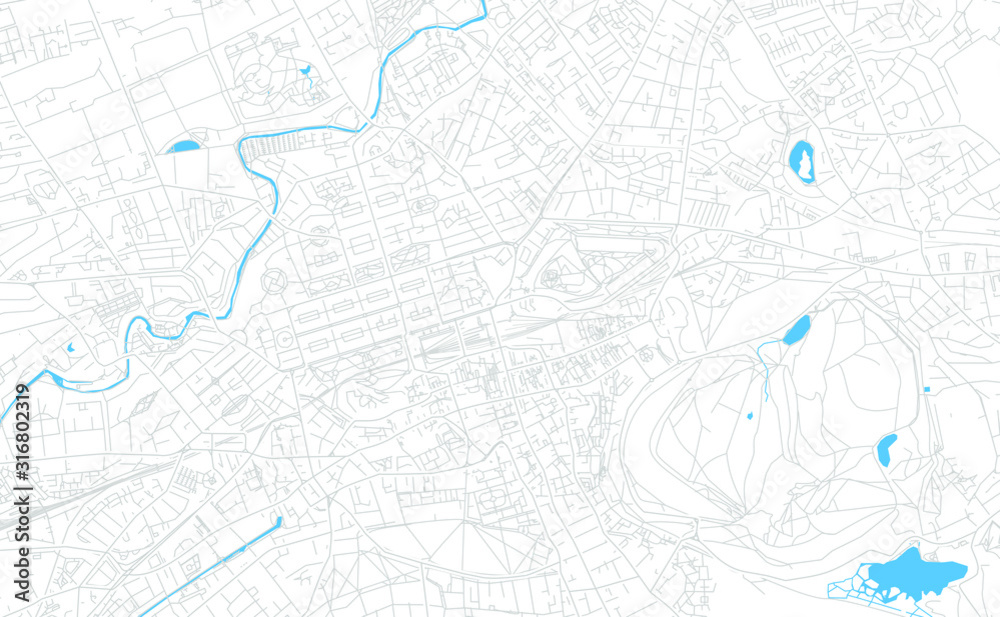 Edinburgh, Schottland bright vector map