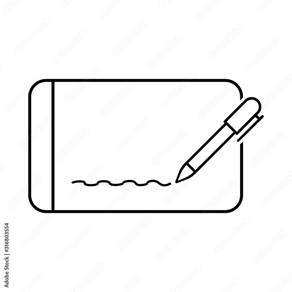 Digital Signature vector icon. Thin line style design from blockchain collection. Creative digital signature icon for web design, apps, software, printing usage. Digital Signature vector icon. Thin line style design from blockchain collection. Creative digital signature icon for web design, apps, software, printing usage.