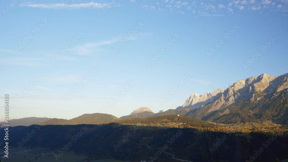 autumn view of Dachstein from south, Austria autumn view of Dachstein from south, Austria