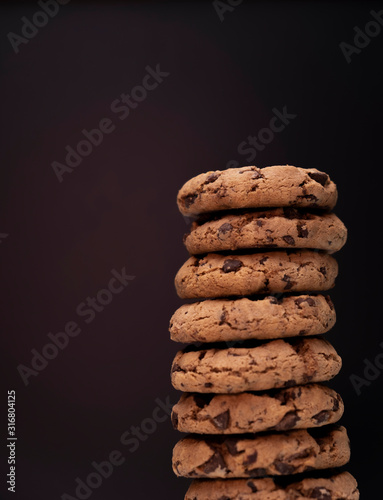 Brown bottom stacked cookies