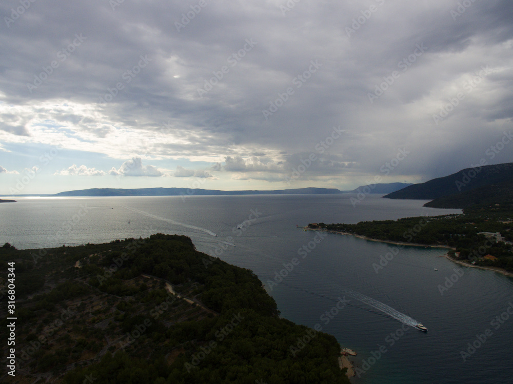 drone  photo Cres Croatia