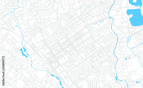 Milton Keynes, England bright vector map