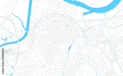 Middlesbrough, England bright vector map