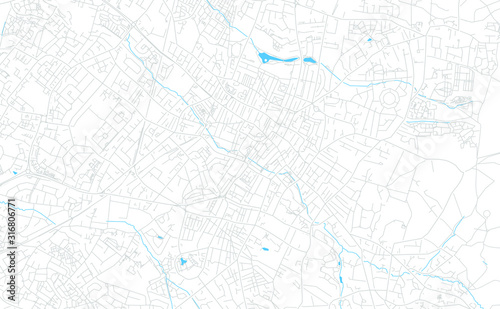 Cheltenham, England bright vector map
