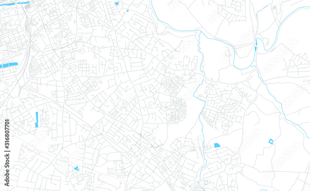 Stockport, England bright vector map