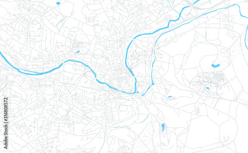Bath, England bright vector map