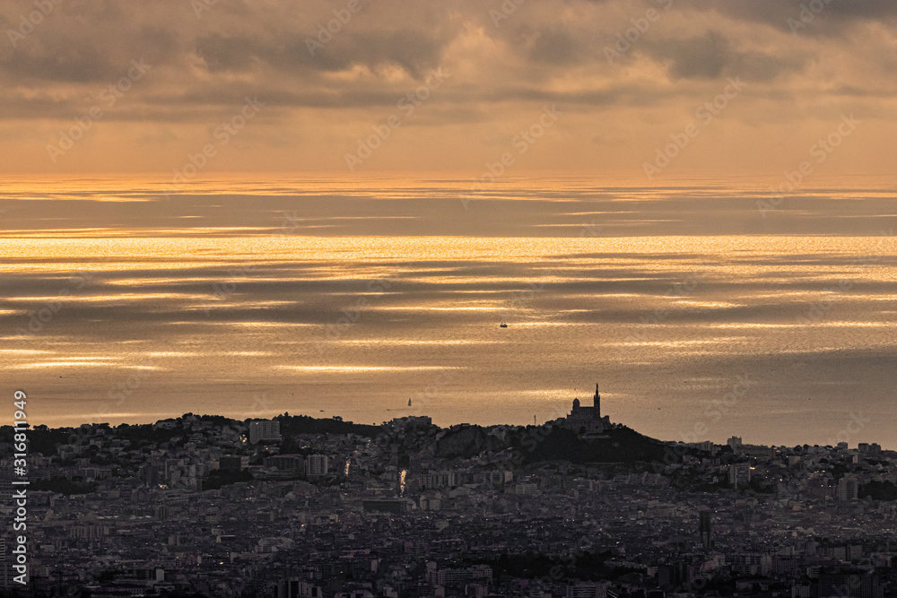 Marseille, view from the Etoile chain