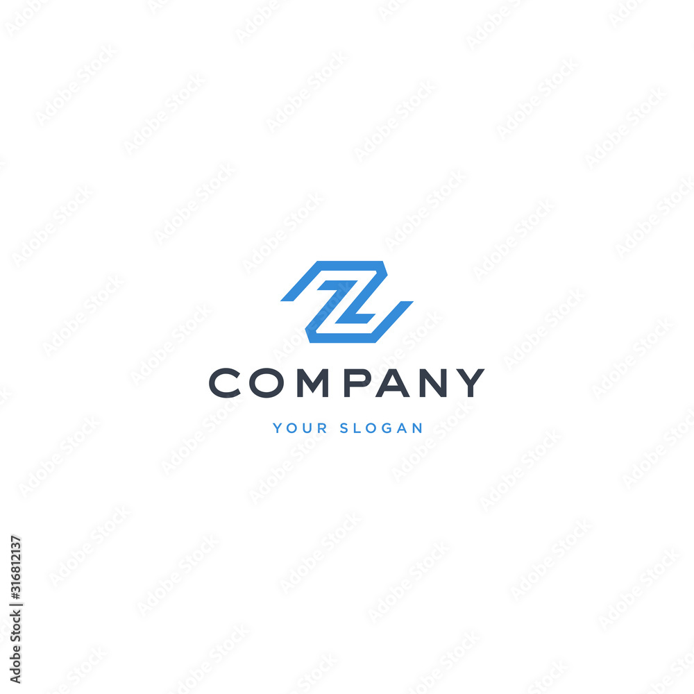 Vector logo design icon. Initial Z, letter. Modern simple style Vector logo design icon. Initial Z, letter. Modern simple style
