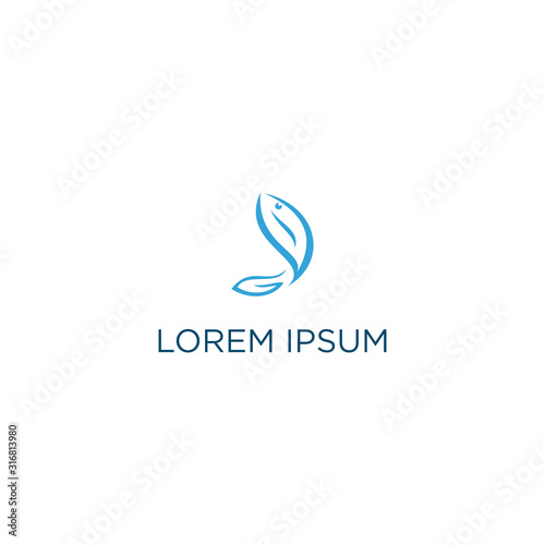 Fish logo vector template, suitable for fishing, restaurant seafood, market shop, business store, aquatic mascot and environment icon