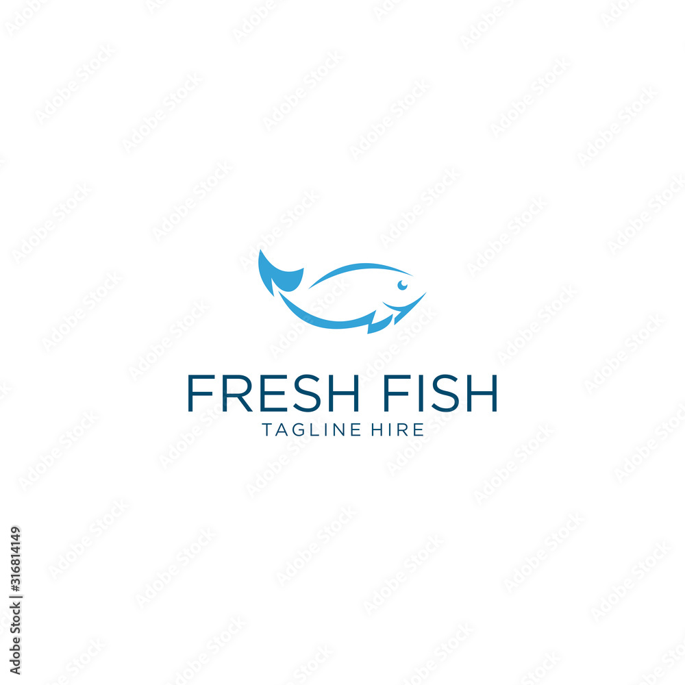 Fish logo vector template, suitable for fishing, restaurant seafood, market shop, business store, aquatic mascot and environment icon Fish logo vector template, suitable for fishing, restaurant seafood, market shop, business store, aquatic mascot and environment icon