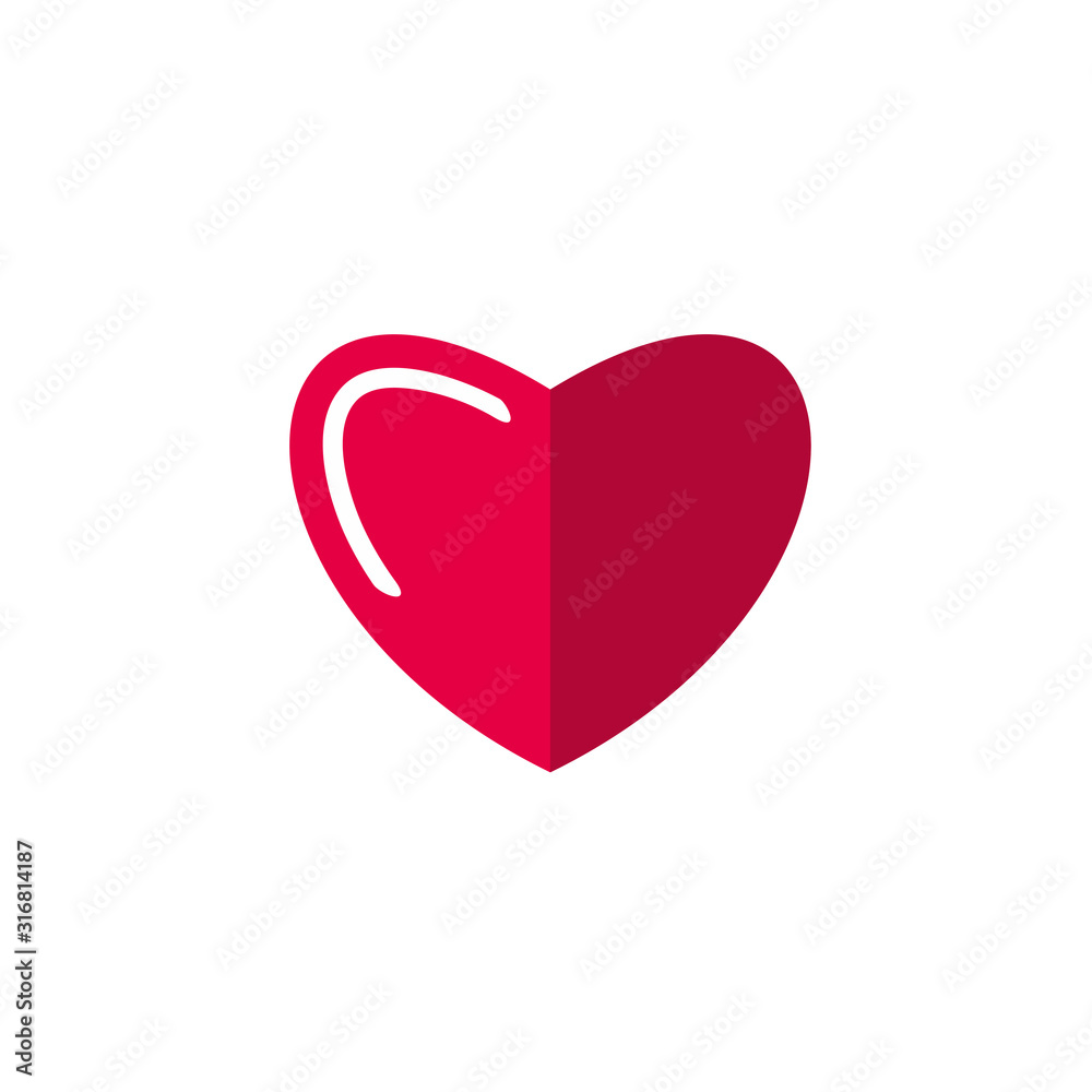 Valentine icon. Love flat icon. Valentine icon. Love flat icon.