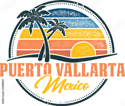 Фотография Vintage Puerto Vallarta Mexico Tropical Vacation Destination