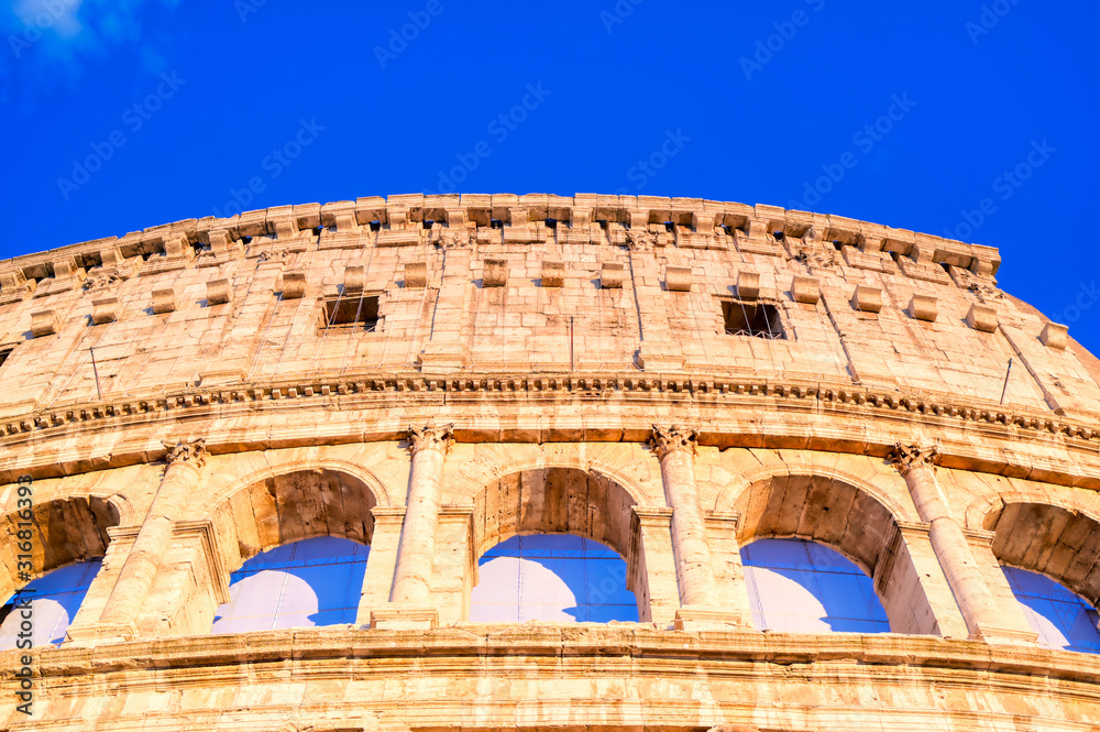 Obraz premium The Colosseum located in Rome, Italy..