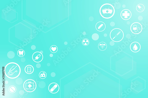 medical and health care concept background