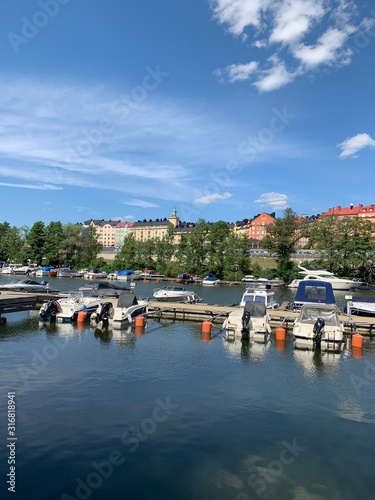 boats in harbor