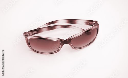 Sunglasses isolated on light background