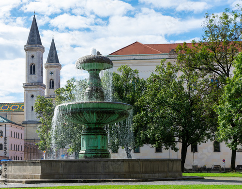 Fountain at the Munich University