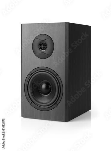 Sound speaker isolated on white background