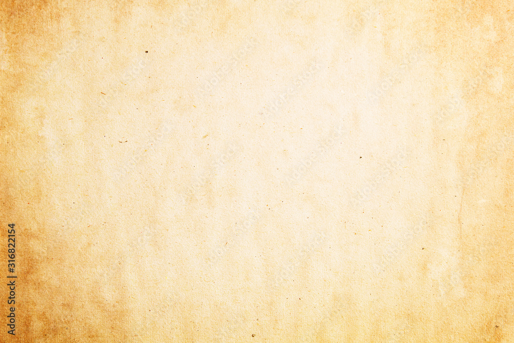 Old yellowish blank recycled paper
