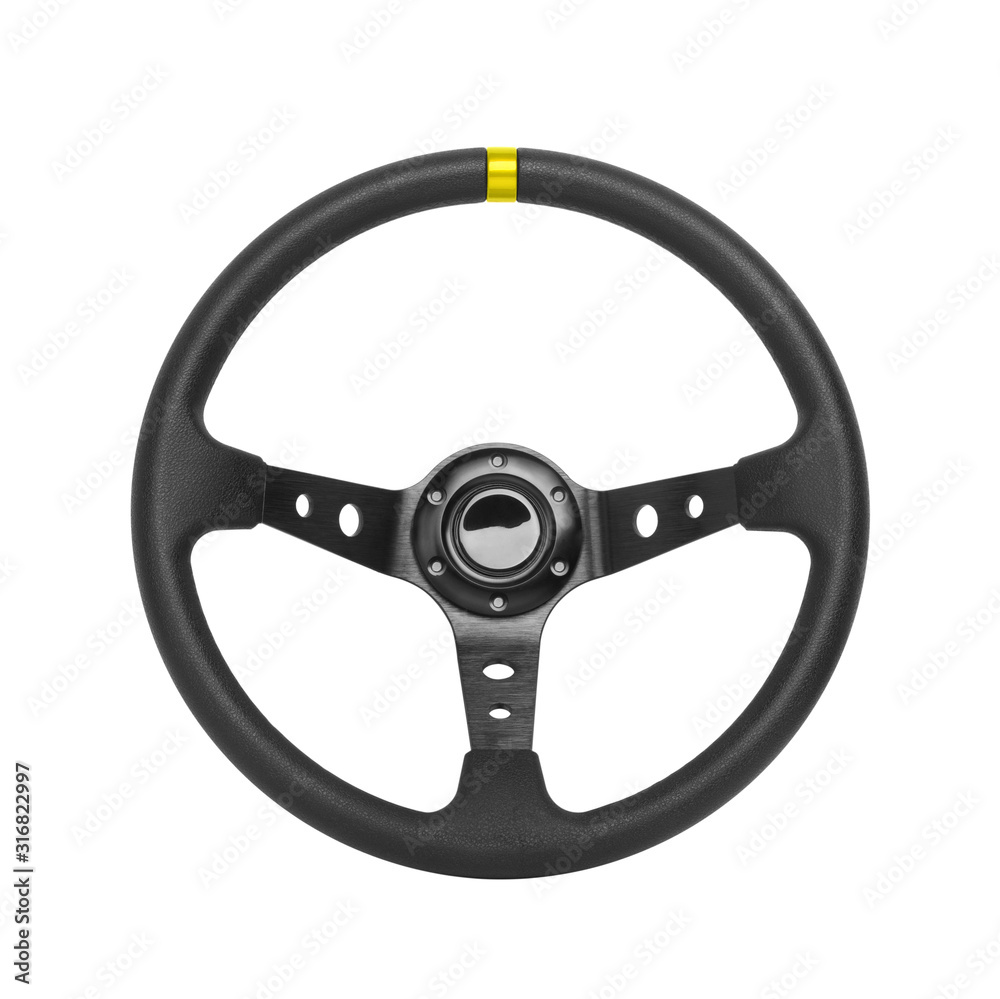 Obraz premium Steering wheel, isolated