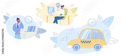 Connection between Taxi Dispatcher and Client