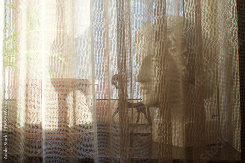 interior- composition of items on the windowsill