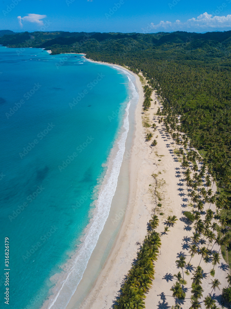 Fototapeta premium Rincón Beach, Samaná, Dominican Republic