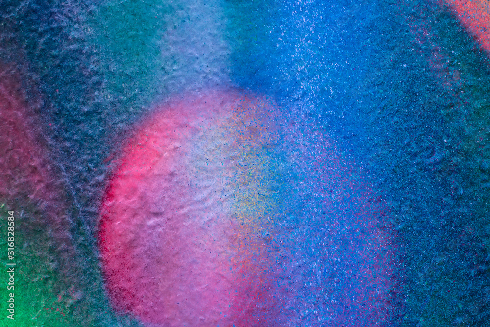 Naklejka premium Art under ground. Beautiful street art graffiti background. The wall is decorated with abstract drawings house paint. Modern style urban culture of street youth. Abstract picture on wall