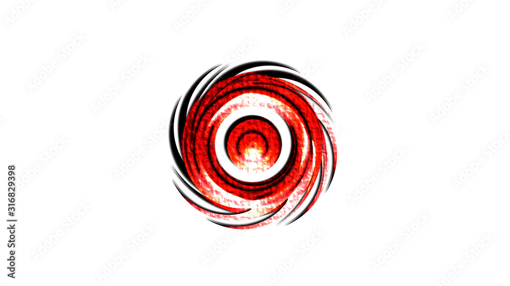Red color symbol isolated on white background Red color symbol isolated on white background