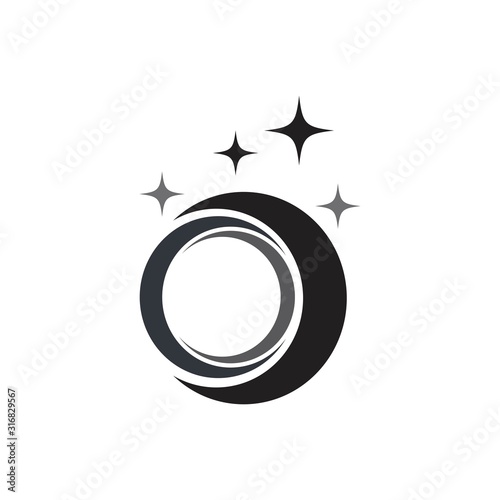 Moon ilustration logo