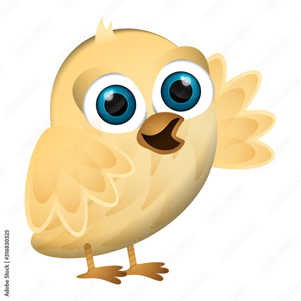 Fototapeta premium Cute chicken cartoon