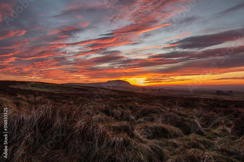 Mount Slemish sunset scenes