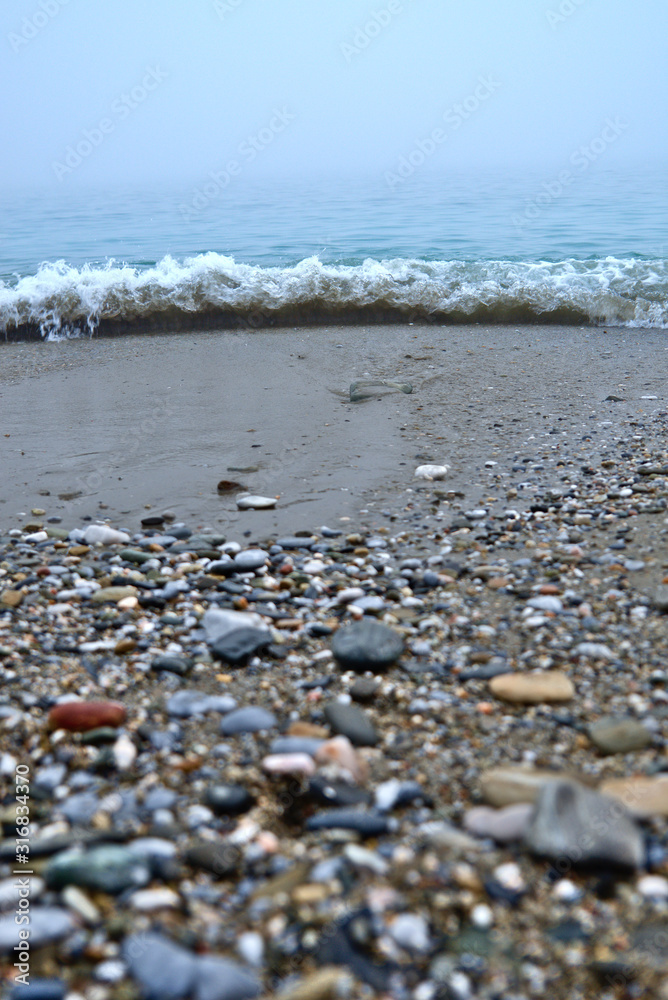 stones on the beach stones on the beach
