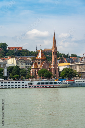 Szilagyi Dezso Square Reformed Church in Budapest, Hungary.