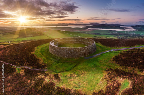 Grianan of Aileach ring fort, Donegal - Ireland photo