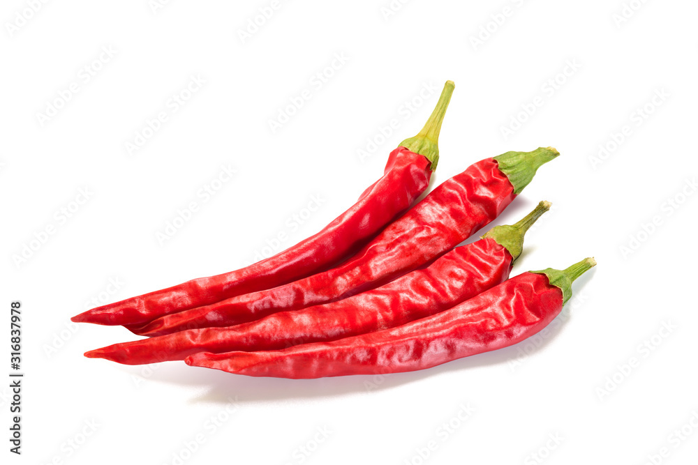 red chili pepper isolate on white red chili pepper isolate on white