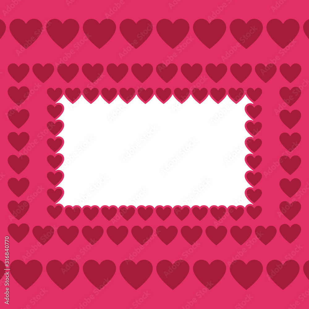 Pink heart background with empty place for text, greeting card for Valentine's day, wedding, mother's day, copy space