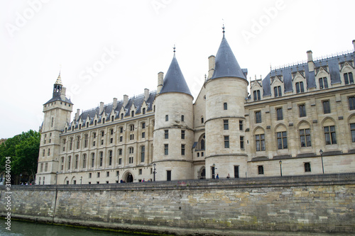 Conciergerie - former royal castle and prison in the center of Paris. Conciergerie Castle is part of the Palace of Justice complex.