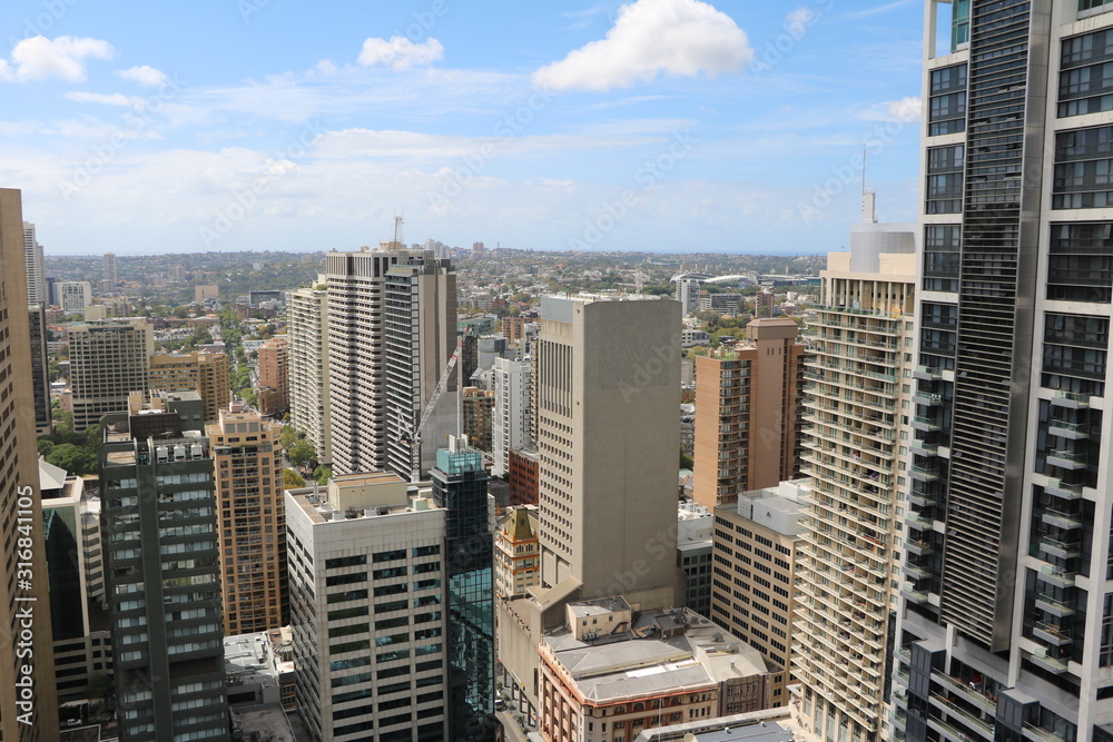 Naklejka premium City of Sydney in New South Wales, Australia