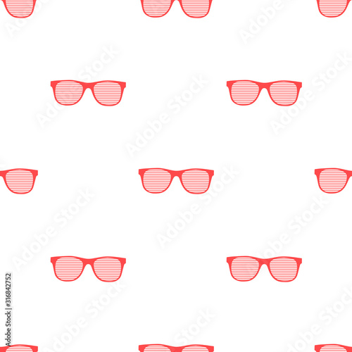 Seamless vector pattern with glasses