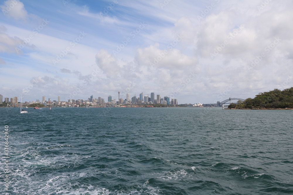 View  from a boot to City of Sydney from a boot, Australia
