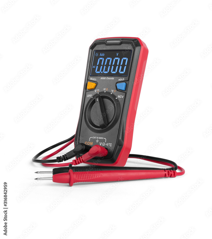 Digital multimeter isolated on white background Digital multimeter isolated on white background