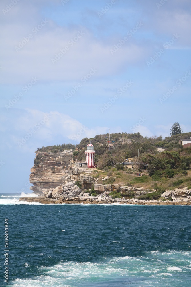 View to Hornby Lighthouse in Sydney, New South Wales Australia