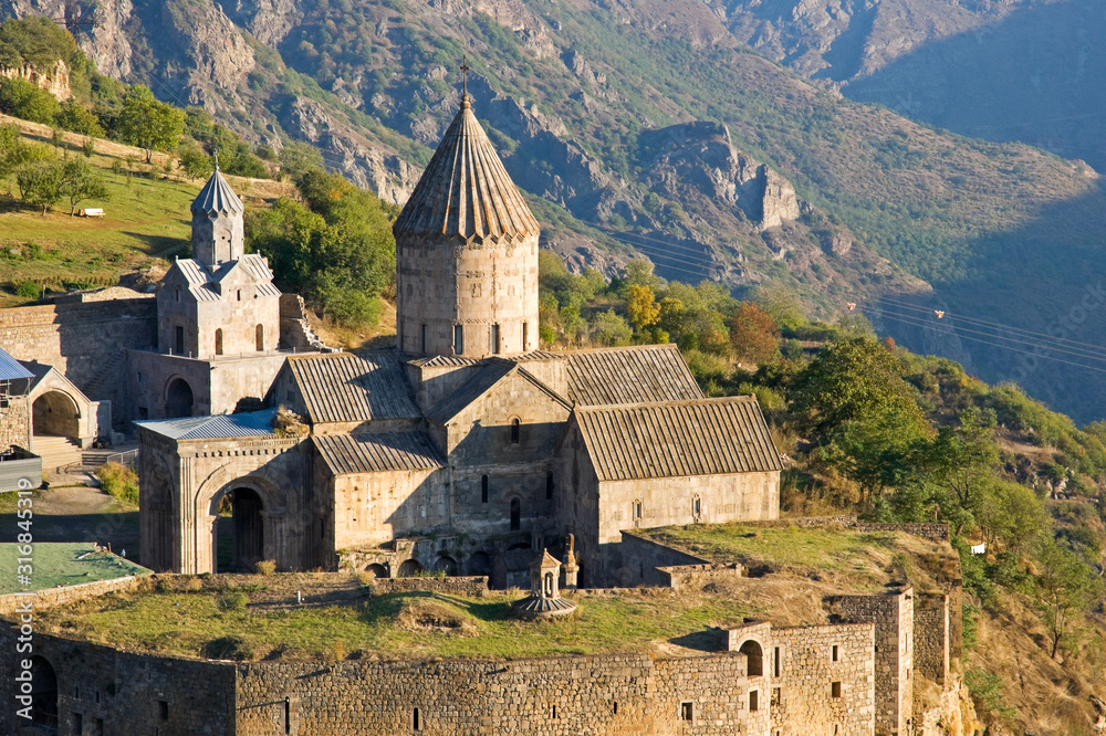 Tatev monastery at dawn Tatev monastery at dawn
