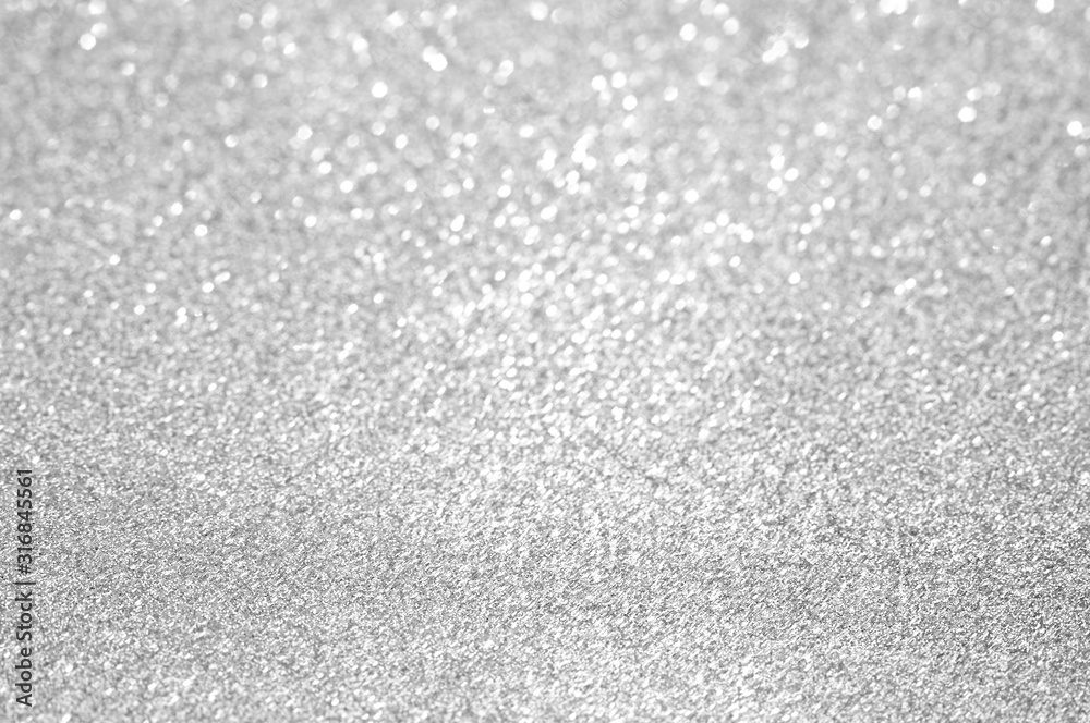 Abstract silver glitter sparkle shiny background