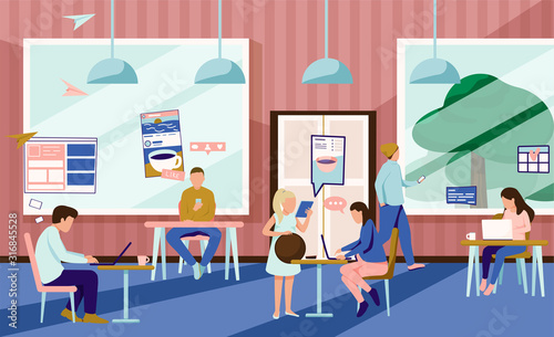 People And Gadgets Influence Background