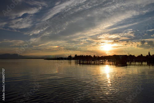 Sonnenuntergang am Chiemsee